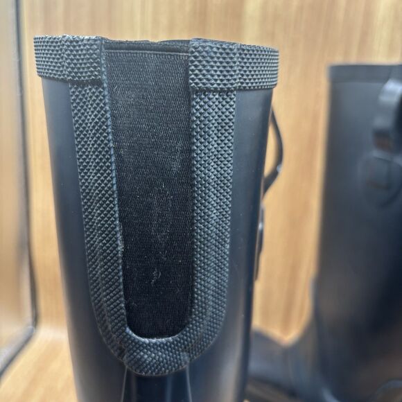 L.L. Bean Wellie Womens Tall Waterproof Rain / Riding Boots Black Women’s Sz 10M - Picture 12 of 12